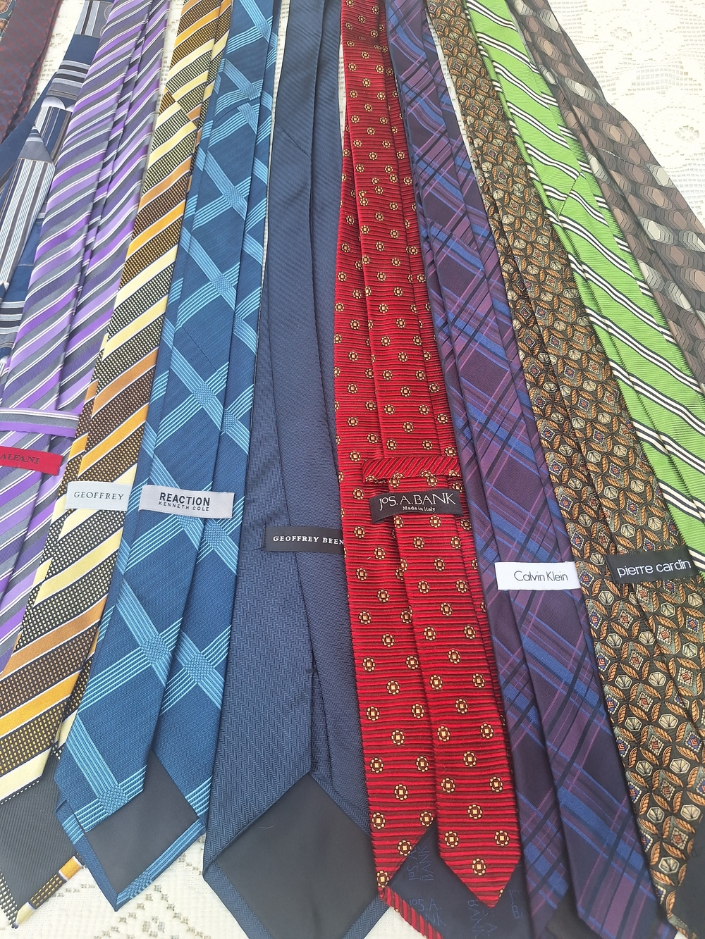 Men's Assorted Patterned Neckties - Multi-Color Set - Picture 6 of 7